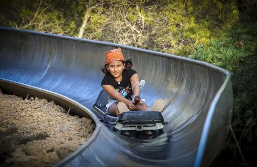 The summer toboggan slide in Calafell