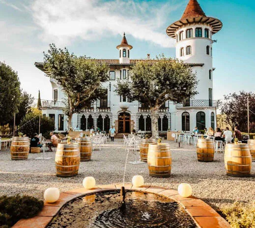 A cellar in the Penedès wine country