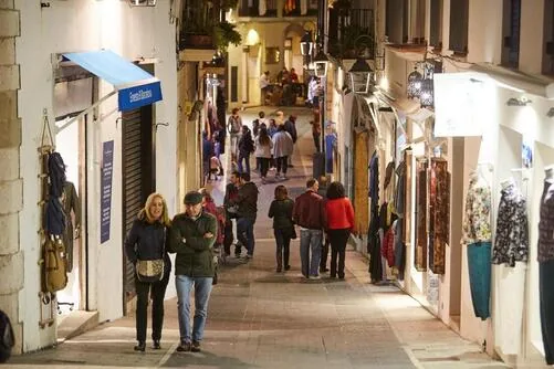 Boutiques and shopping streets in Sitges