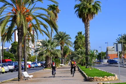 The long promenade at Vilanova i la Geltrú